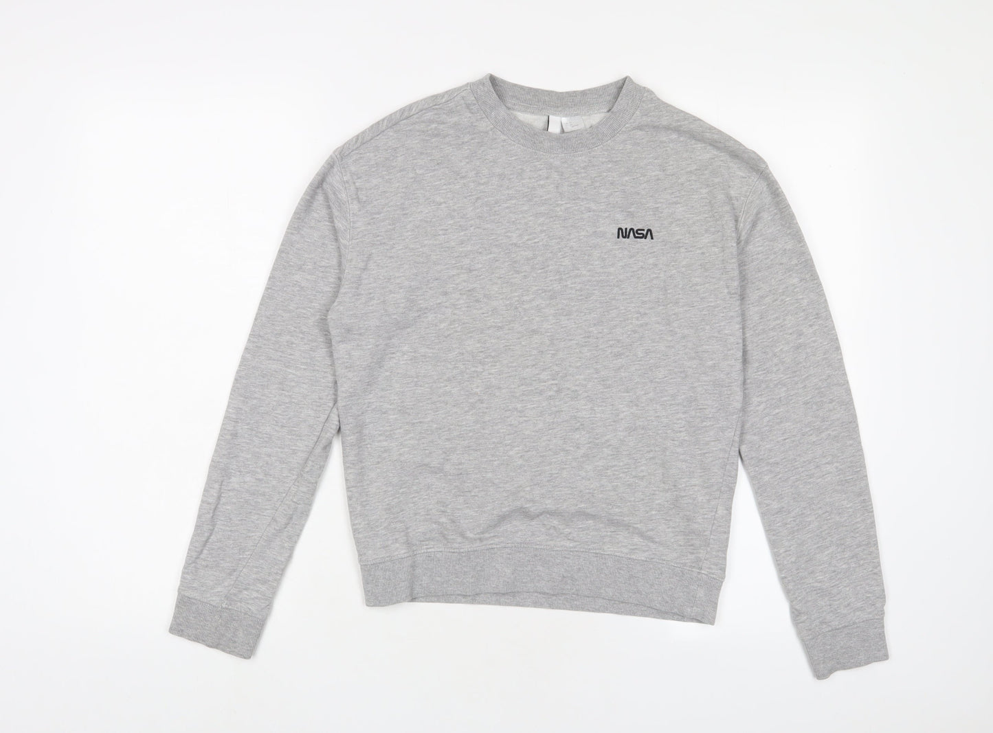 H&M Womens Grey Cotton Pullover Sweatshirt Size XS Pullover - NASA