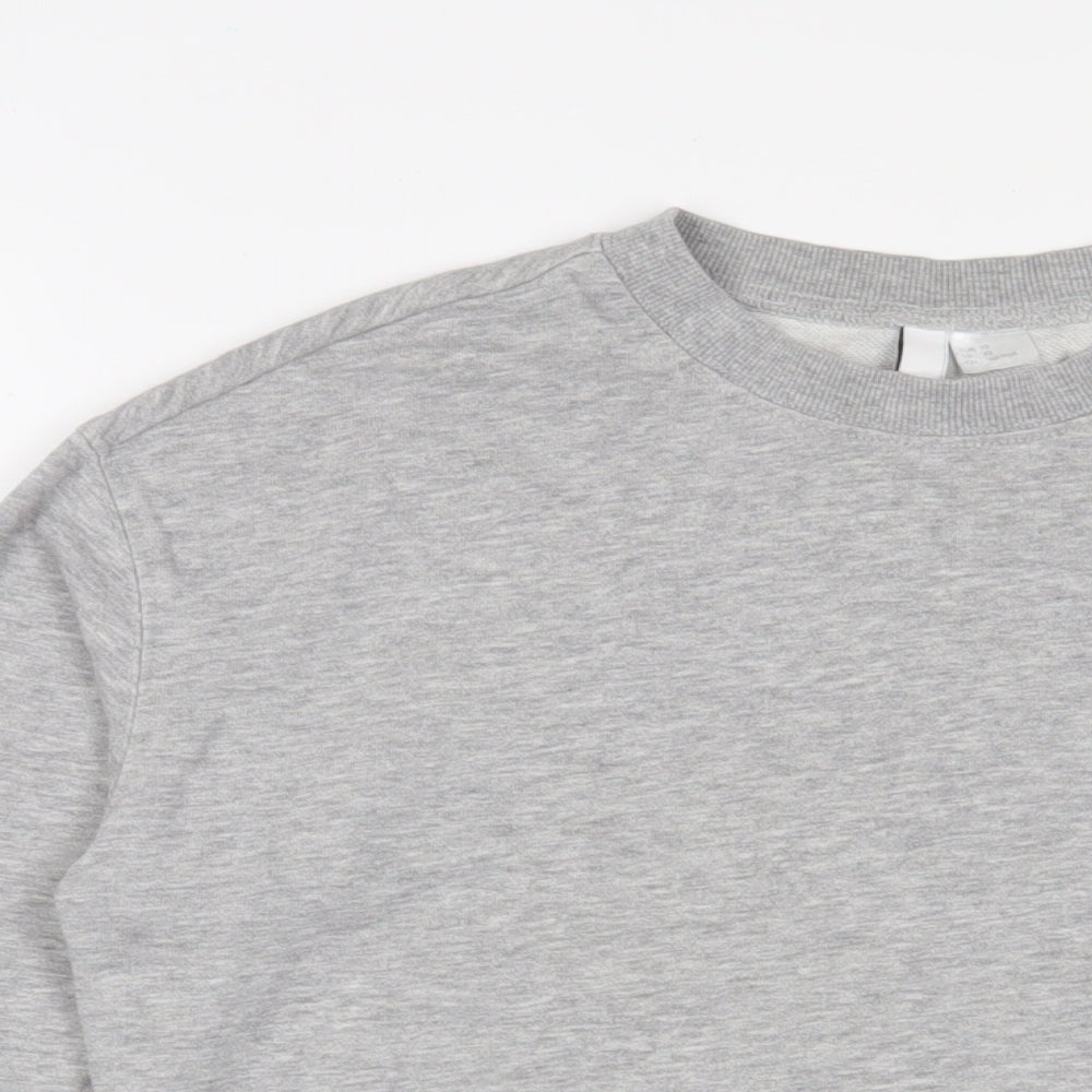 H&M Womens Grey Cotton Pullover Sweatshirt Size XS Pullover - NASA