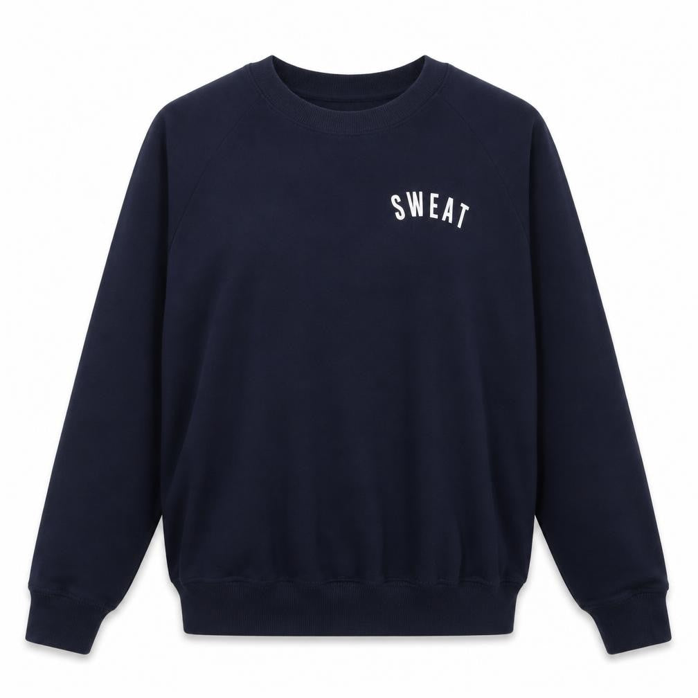 Womens UK Size S Bershka Blue Pullover Sweatshirt