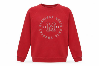 Next Womens Red Cotton Pullover Sweatshirt Size M Pullover
