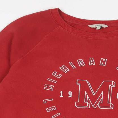 Womens UK Size M NEXT Red Pullover Sweatshirt