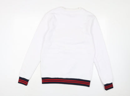 Mens UK Size M Couture White Pullover Sweatshirt
