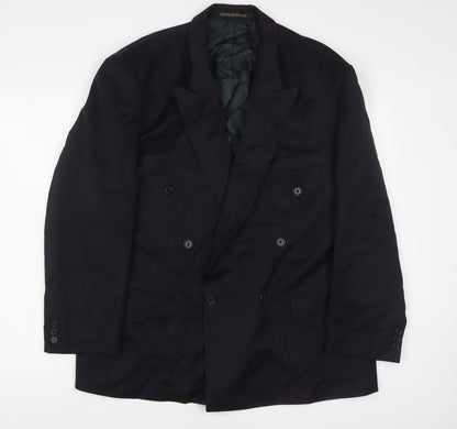 Mens UK Size 46 Marks and Spencer Regular Blue Suit Jacket