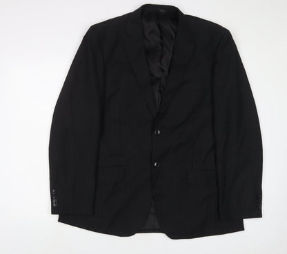 Mens UK Size 44 Linea Regular Black Suit Jacket
