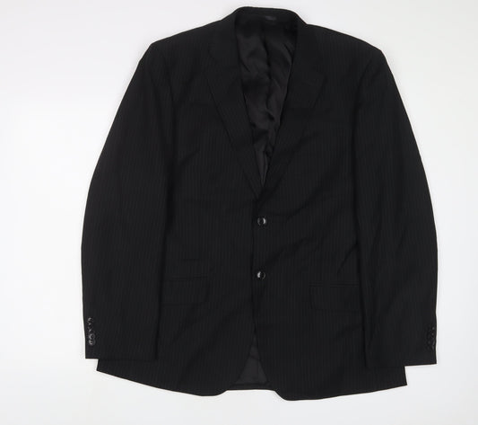 Mens UK Size 44 Linea Regular Black Suit Jacket
