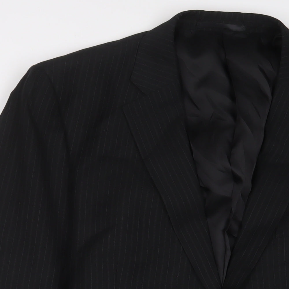 Mens UK Size 44 Linea Regular Black Suit Jacket