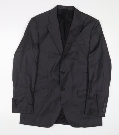 Mens UK Size 38 Lanificio Regular Grey Suit Jacket
