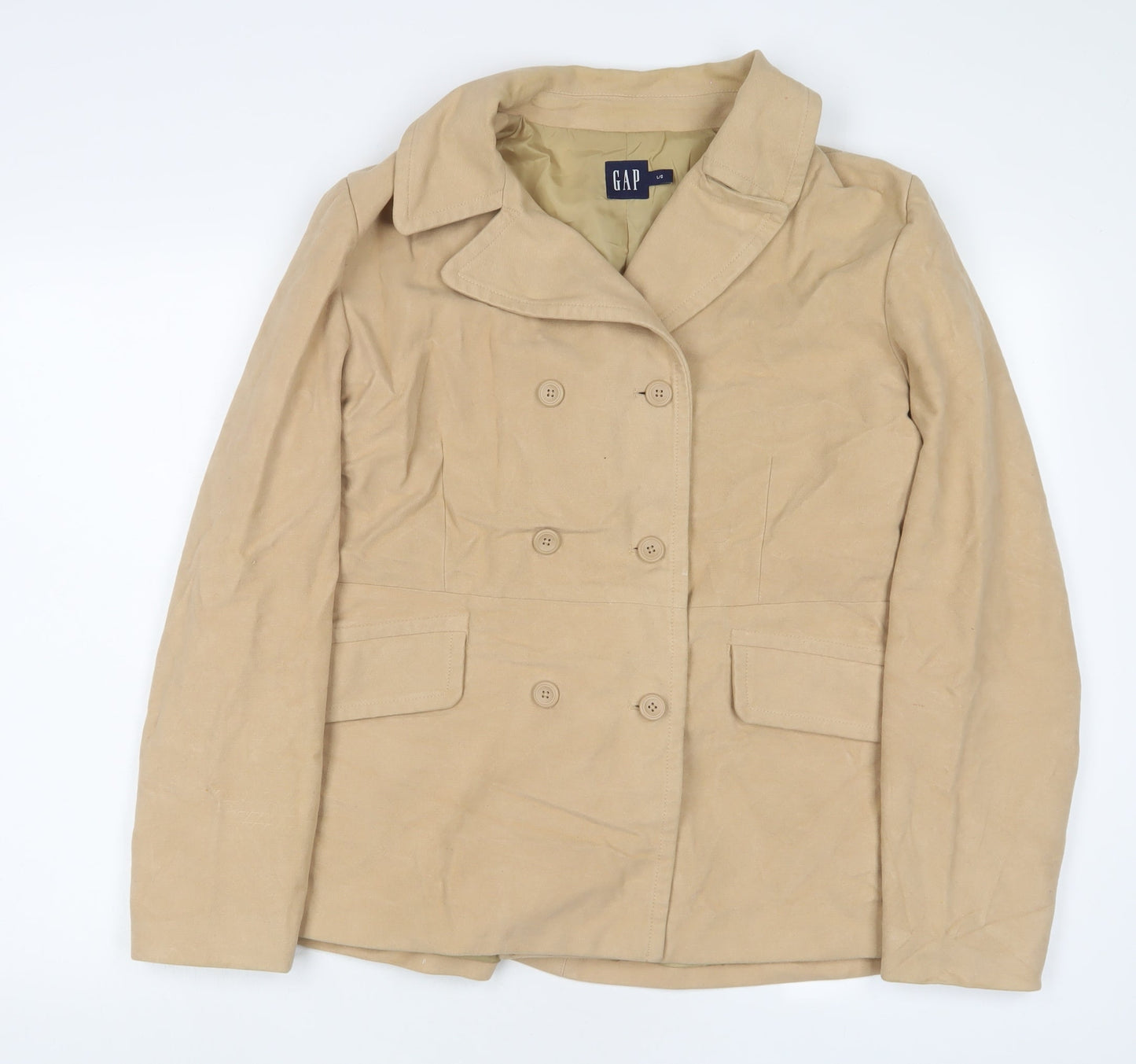 Gap Womens Beige Jacket Size L Button