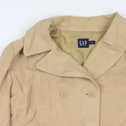 Gap Womens Beige Jacket Size L Button