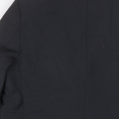 Anagre Mens Grey Polyester Jacket Suit Jacket Size 44 Regular