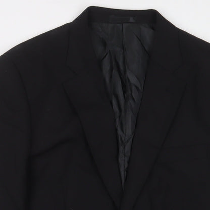 Mens UK Size 40 John Lewis Regular Black Suit Jacket