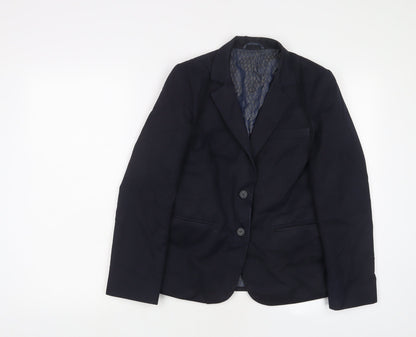 Aspire Boys Blue Jacket Blazer Size 8 Years Button