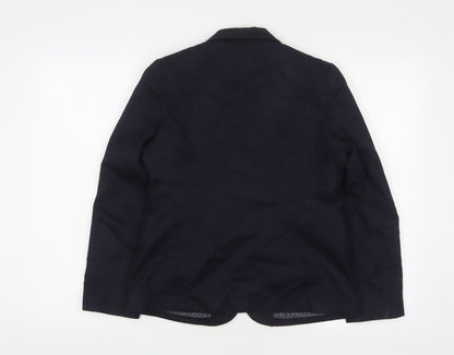 Aspire Boys Blue Jacket Blazer Size 8 Years Button
