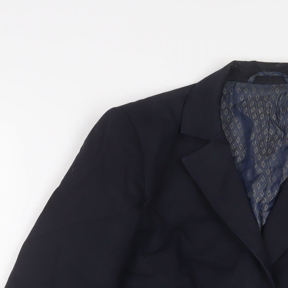 Aspire Boys Blue Jacket Blazer Size 8 Years Button