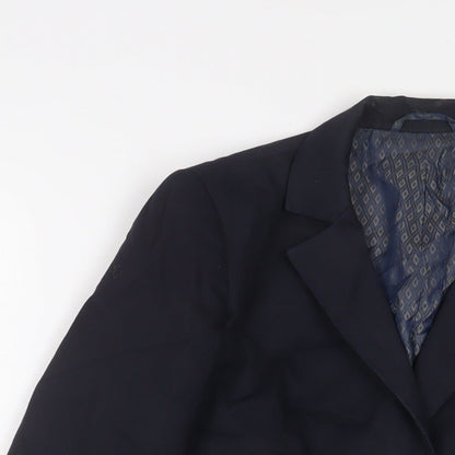 Aspire Boys Blue Jacket Blazer Size 8 Years Button
