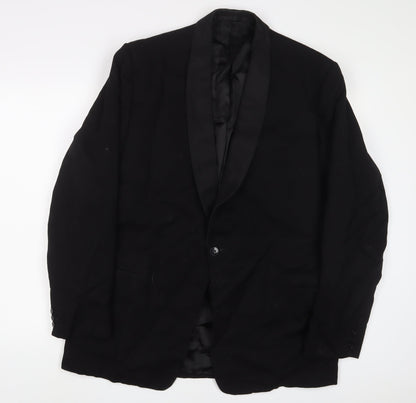 Mens UK Size 44 Maenson Regular Black Suit Jacket