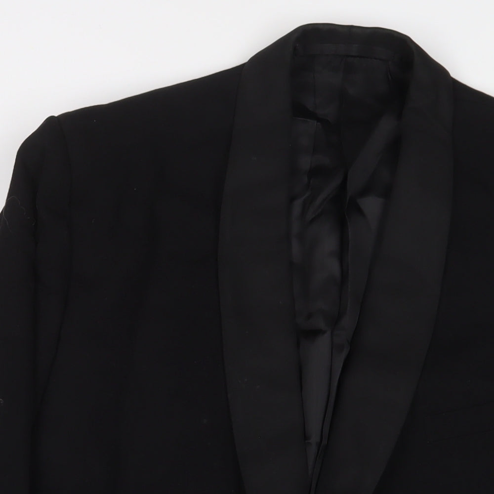 Mens UK Size 44 Maenson Regular Black Suit Jacket