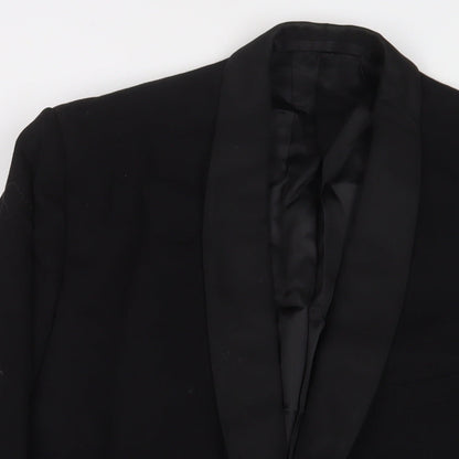 Mens UK Size 44 Maenson Regular Black Suit Jacket