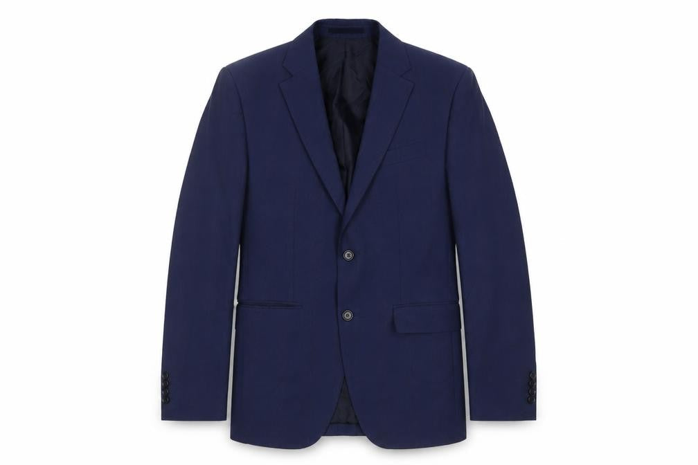 Mens UK Size 38 Zara Regular Blue Suit Jacket