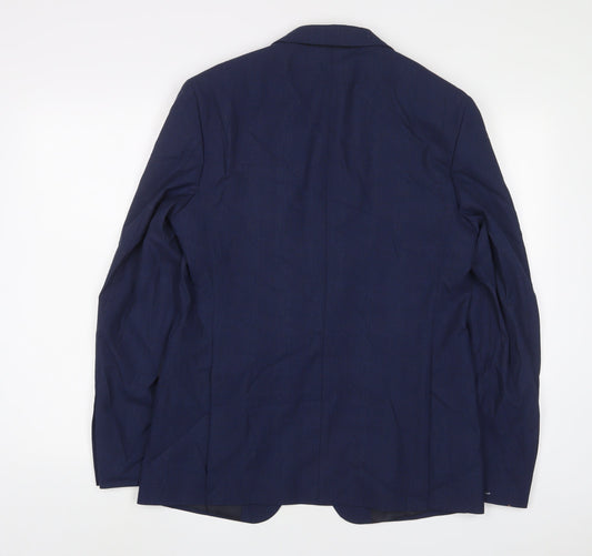 Mens UK Size 38 Zara Regular Blue Suit Jacket