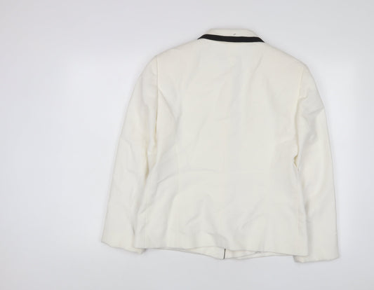 Gerry Weber Womens White Jacket Size 10 Button