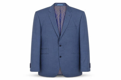Greenwoods Mens Blue Polyester Jacket Suit Jacket Size 46 Regular