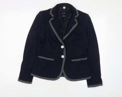Autograph Womens Blue Jacket Blazer Size 10 Button