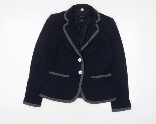 Autograph Womens Blue Jacket Blazer Size 10 Button