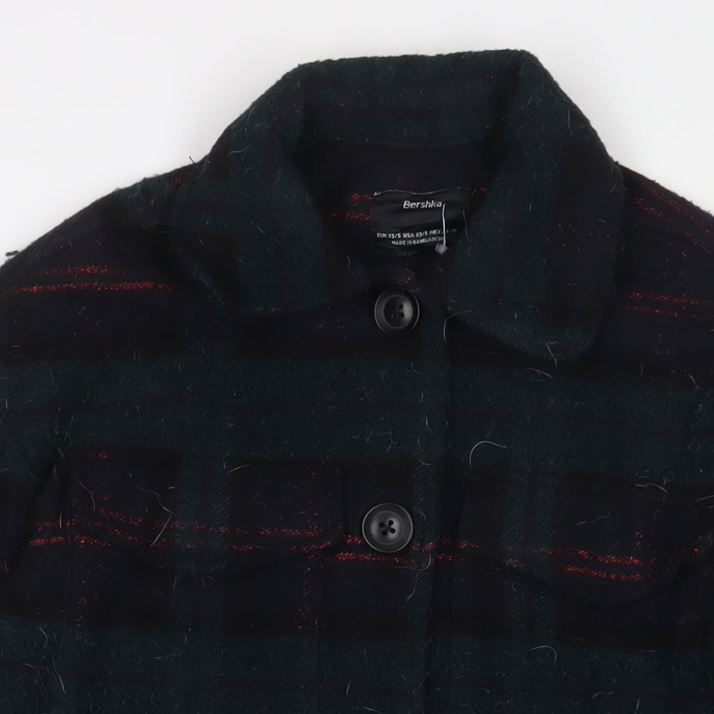 Womens UK Size XS Bershka Green Jacket