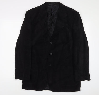 Mens UK Size 40 Marks and Spencer Regular Black Suit Jacket
