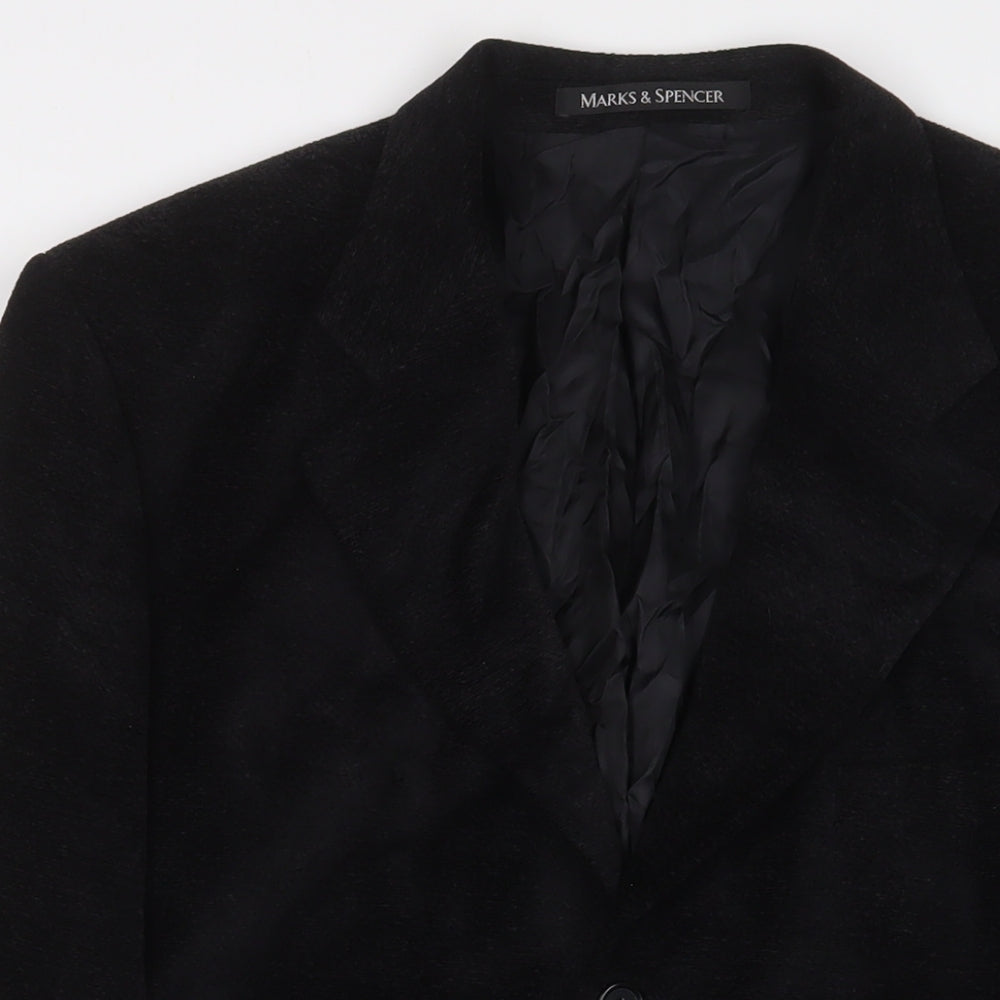 Mens UK Size 40 Marks and Spencer Regular Black Suit Jacket