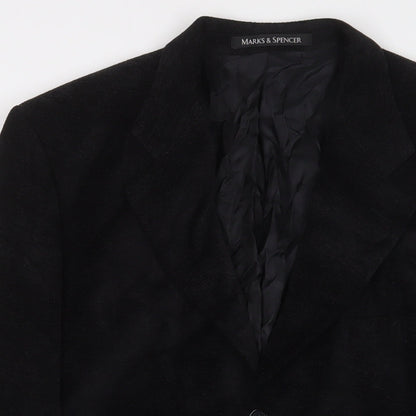 Mens UK Size 40 Marks and Spencer Regular Black Suit Jacket