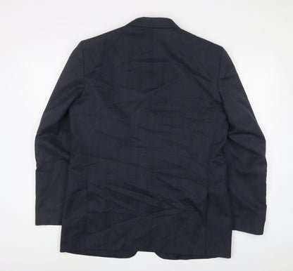 Mens UK Size 40 C&A Regular Blue Suit Jacket