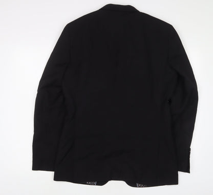 Mens UK Size 40 OneSixFive Regular Black Suit Jacket