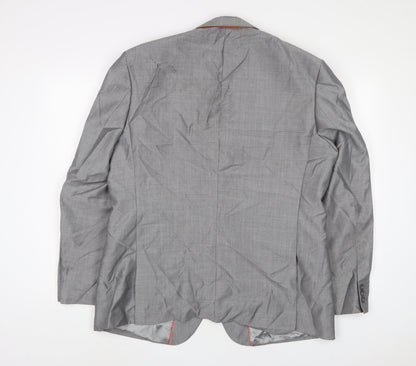 Michael's Mens Grey Polyester Jacket Suit Jacket Size 46 Regular