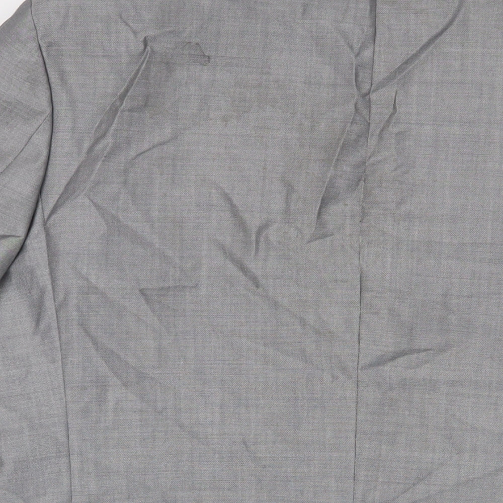 Michael's Mens Grey Polyester Jacket Suit Jacket Size 46 Regular