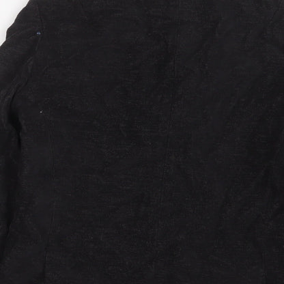 Nicole Farhi Womens Black Jacket Blazer Size 8 Button