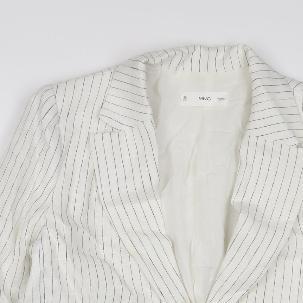 Womens UK Size M Mango White Jacket