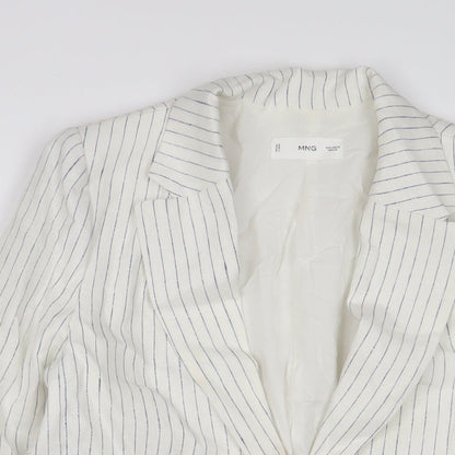Womens UK Size M Mango White Jacket