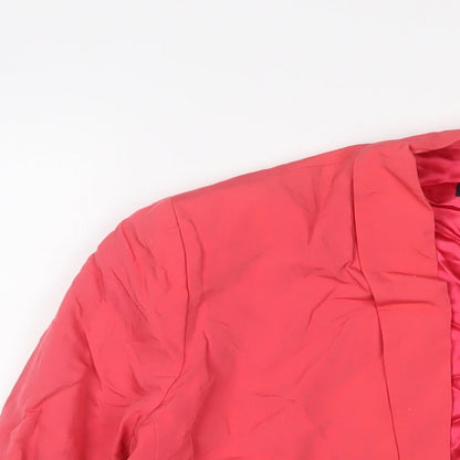 French Connection Womens Pink Jacket Blazer Size 14 - Open
