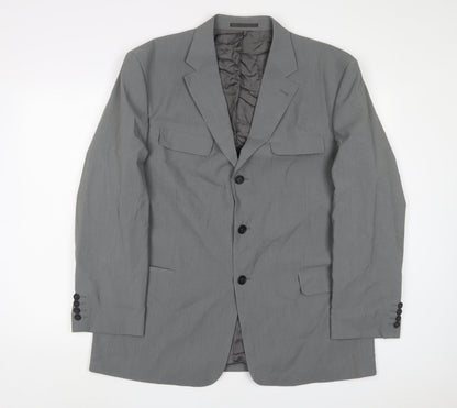 Mens UK Size 44 C&A Regular Grey Suit Jacket