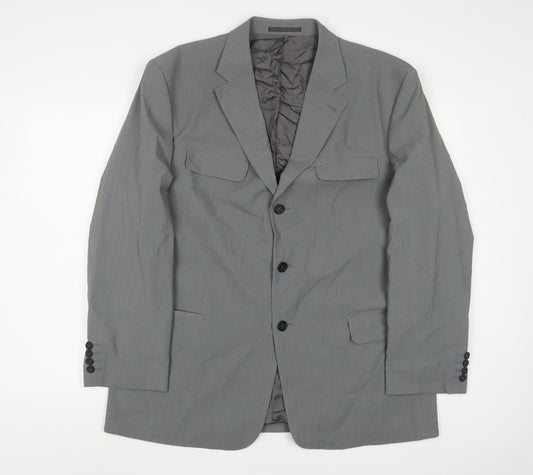 Mens UK Size 44 C&A Regular Grey Suit Jacket