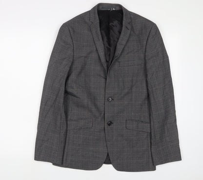 Mens UK Size 36 Limehaus Regular Grey Suit Jacket