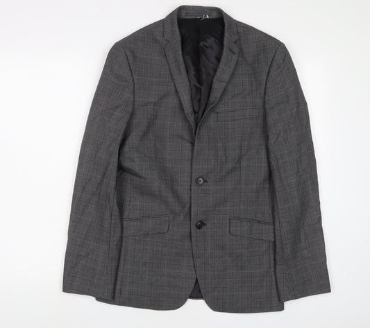 Mens UK Size 36 Limehaus Regular Grey Suit Jacket