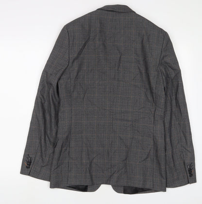 Mens UK Size 36 Limehaus Regular Grey Suit Jacket