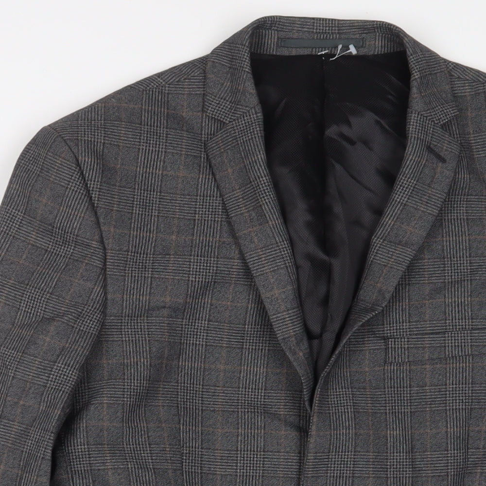 Mens UK Size 36 Limehaus Regular Grey Suit Jacket