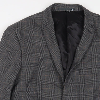 Mens UK Size 36 Limehaus Regular Grey Suit Jacket