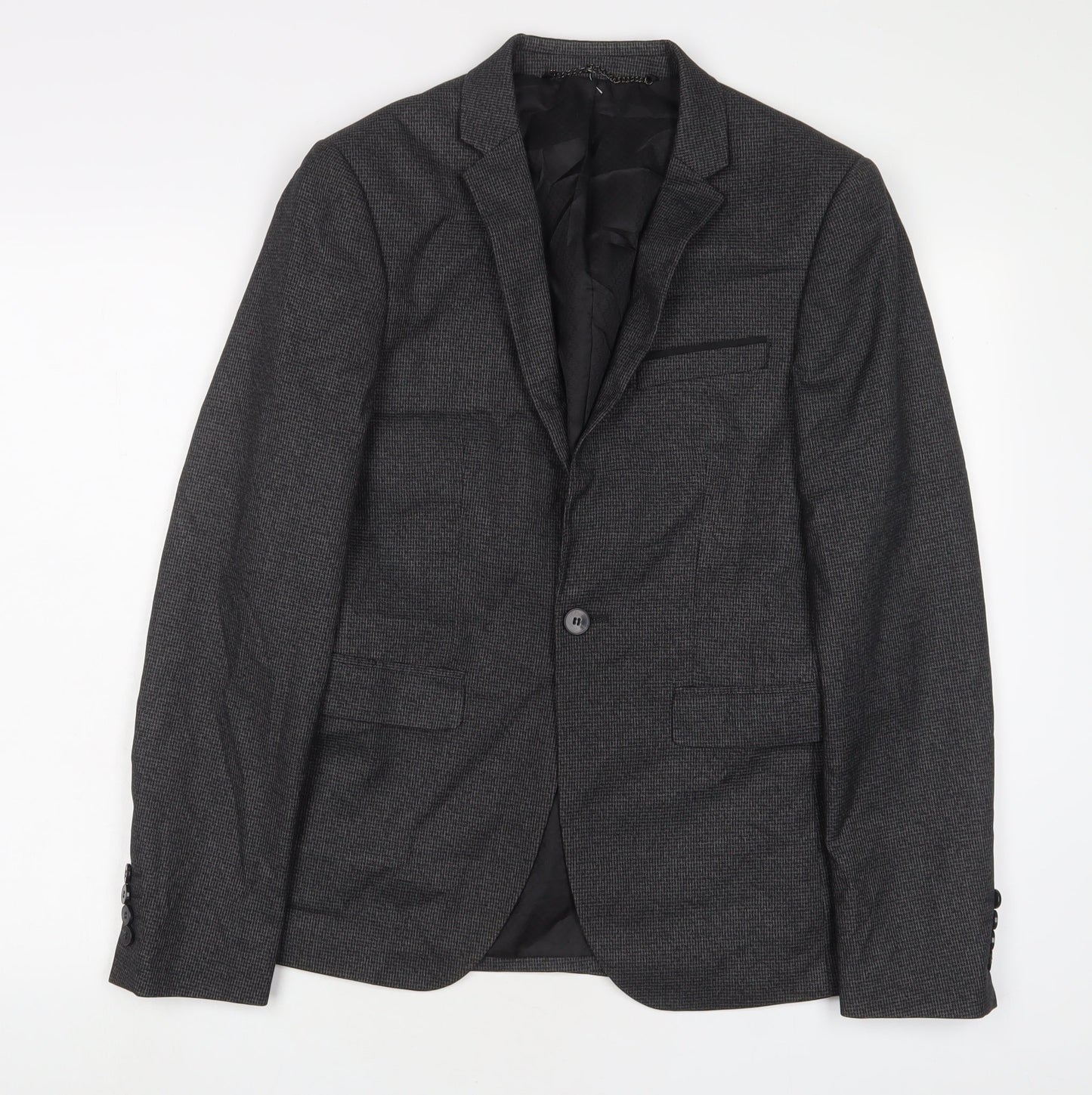 Mens UK Size 38 Burton Regular Grey Suit Jacket