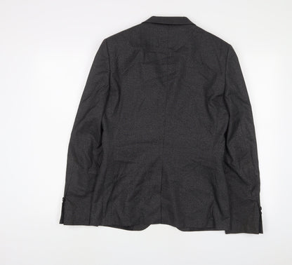 Mens UK Size 38 Burton Regular Grey Suit Jacket