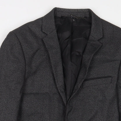 Mens UK Size 38 Burton Regular Grey Suit Jacket